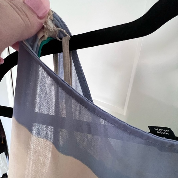 Stripe Scoop Neck Sleeveless Maxi Dress With Slip Underneath - Picture 4 of 10